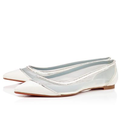 Zapatos Planos Galativi Strass Christian Louboutin Mujer - Blancos - 1210925CMA3
